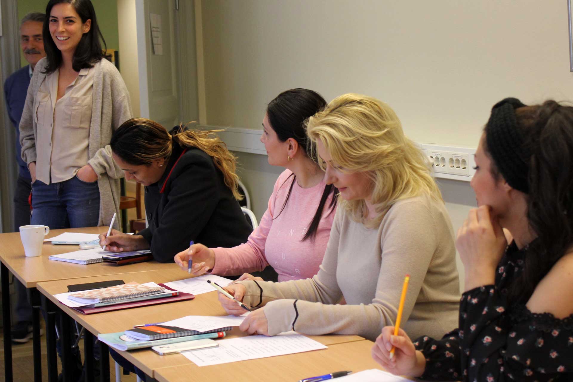 Students in class room